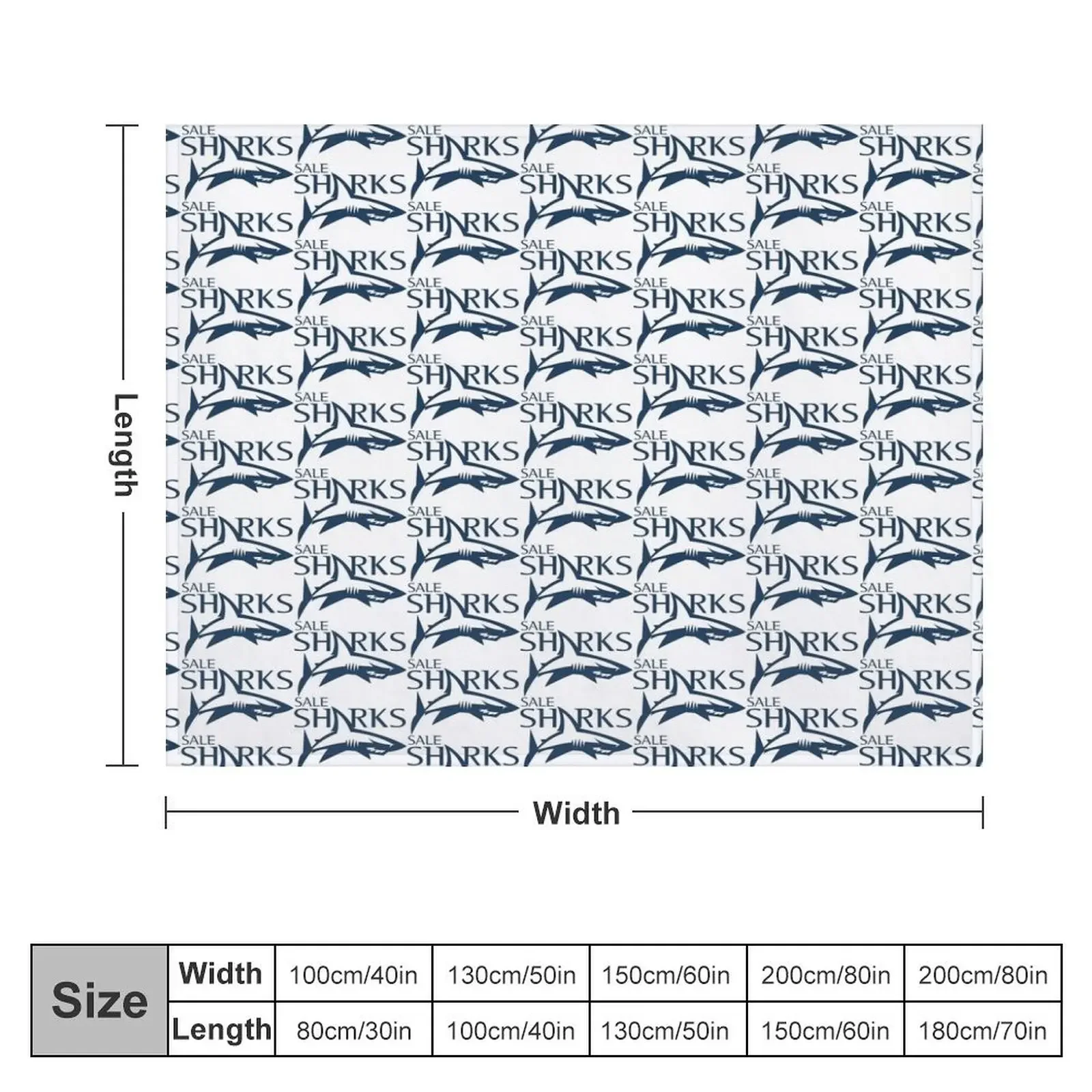 Sale Sharks Icon Throw Blanket christmas gifts Sofas Blankets