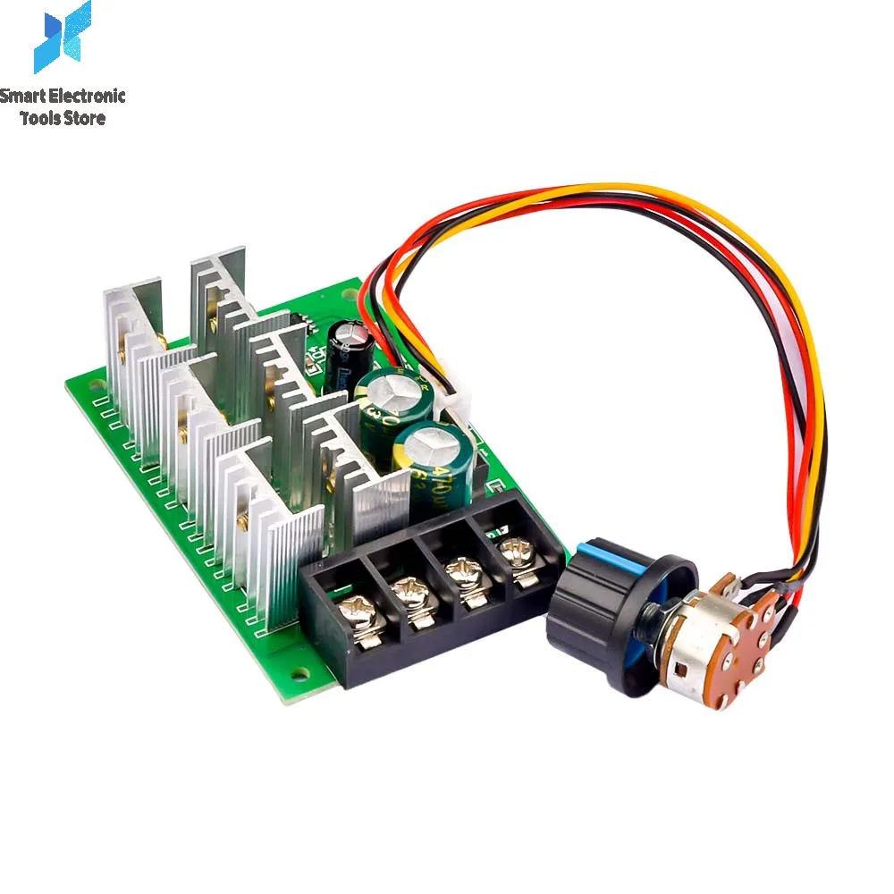 PWM DC9-55V DC Motor Pump Speed Controller Driver 40A 2000W High Power Speed Controller 9V 12V 24V 36V 48V