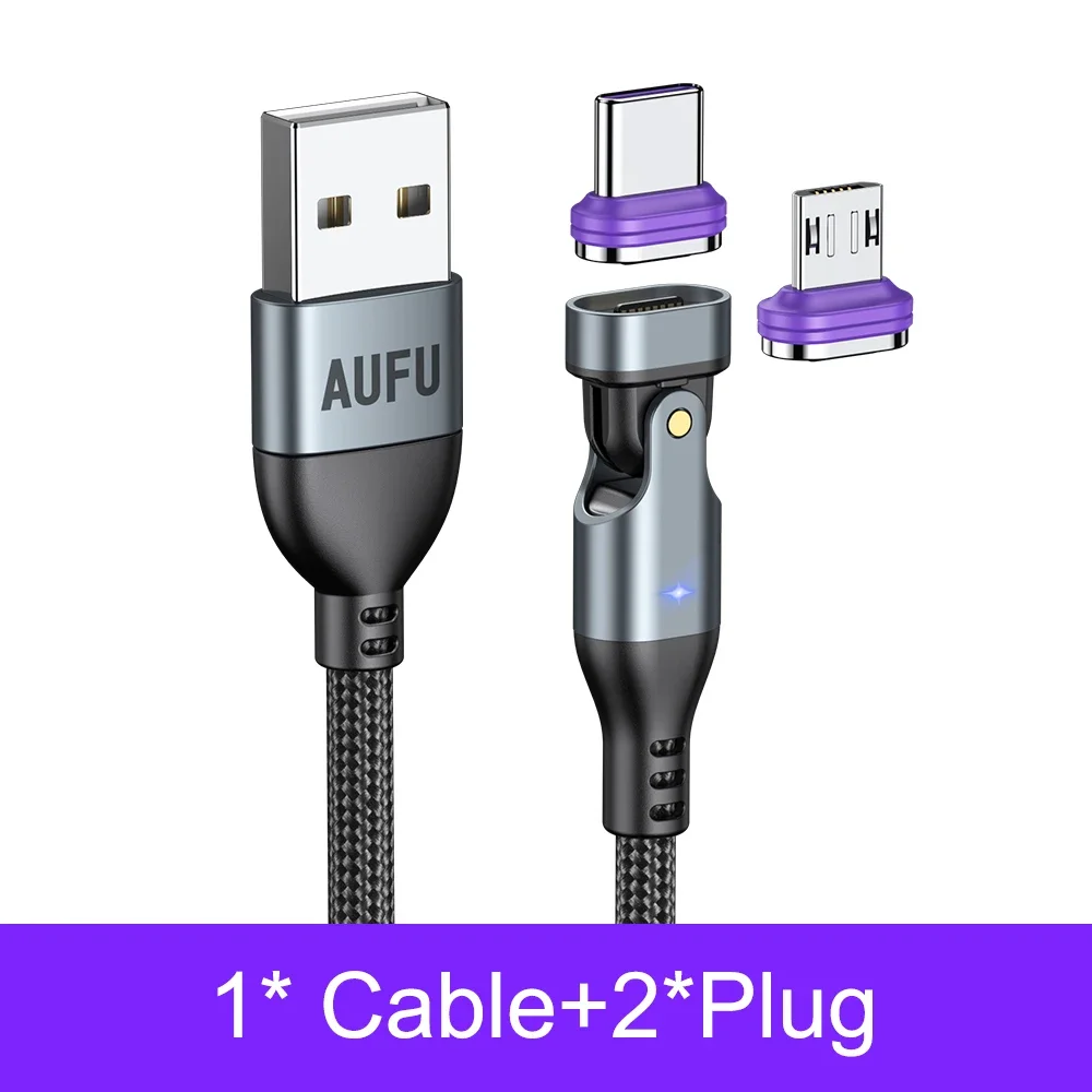 AUFU 3A Magnetische USB Ladekabel für Iphon Huawei Schnelle Lade Magnet Ladegerät Micro USB Für Xiaomi Samsung Handy Draht