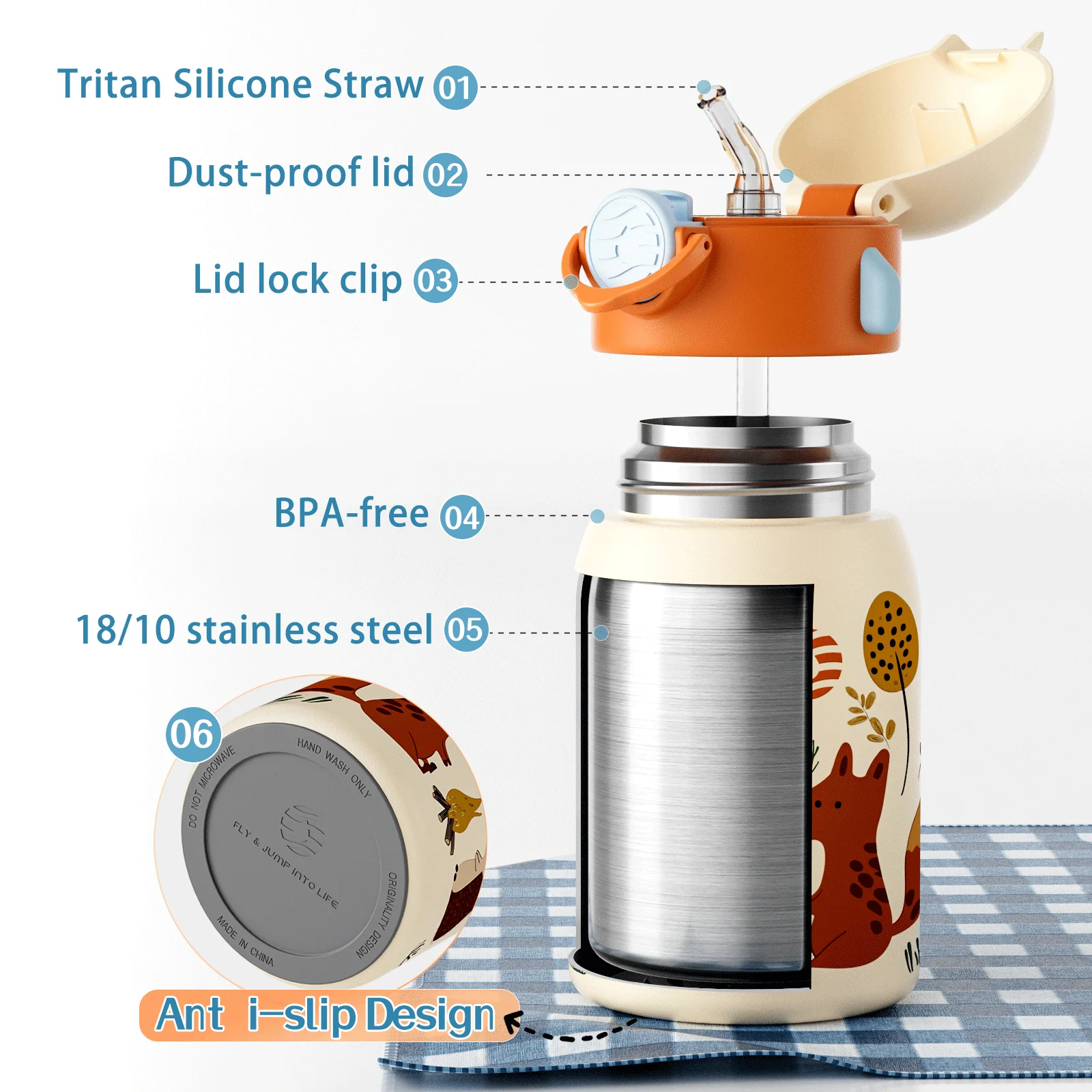 Fjbottle 400ml Çocuk Su Şişesi - Baby Food Thermos incelemesi ve fiyatı