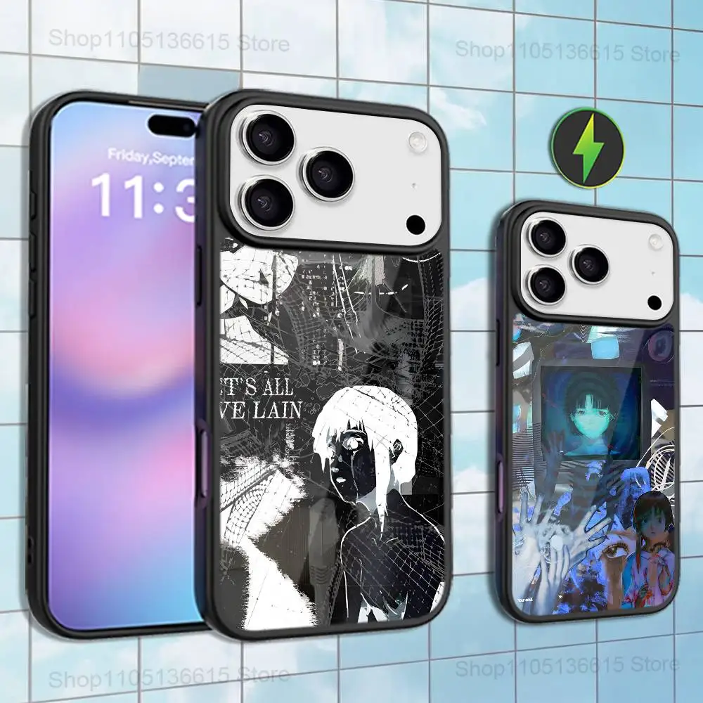 

SERIAL E-Experiments L-LAIN Case For iPhone 16,15,17,14,13,12,11,Pro,Max,Plus,Mini,Magsafe,Magnetic Wireless Charging Case