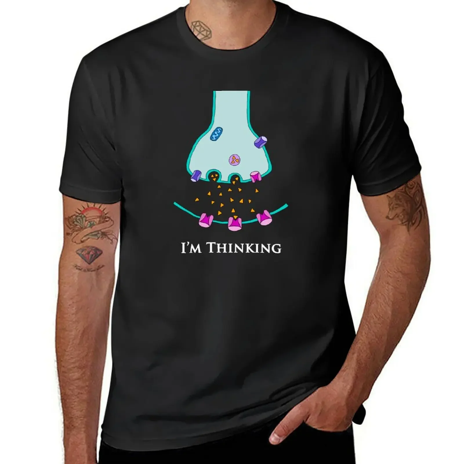 

I'm Thinking Synapse - Neuroscience T-Shirt cute tops anime stuff new edition T-shirt men