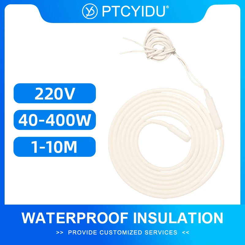 Wodoodporna i odmrażająca linia, linia odmrażająca, silikonowy gumowy pas grzejny, rura, płyn niezamarzający i rozlaniający się.