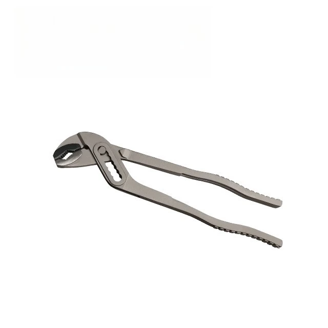 Clamping pipe multi-gear adjustment, stainless steel German pump pliers fine throwing surface can be with handle