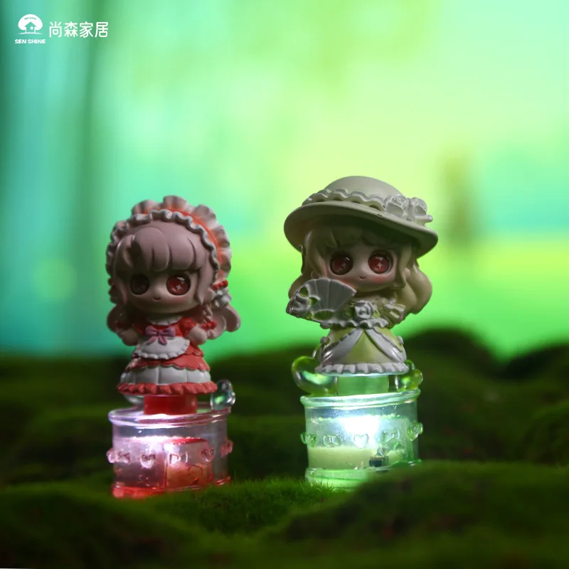 

Sweet YOYO Sauce Blind Box Ornament Decoration Resin Crafts Base Glow Holiday Gift Cute Cartoon Night Light Surprise Random