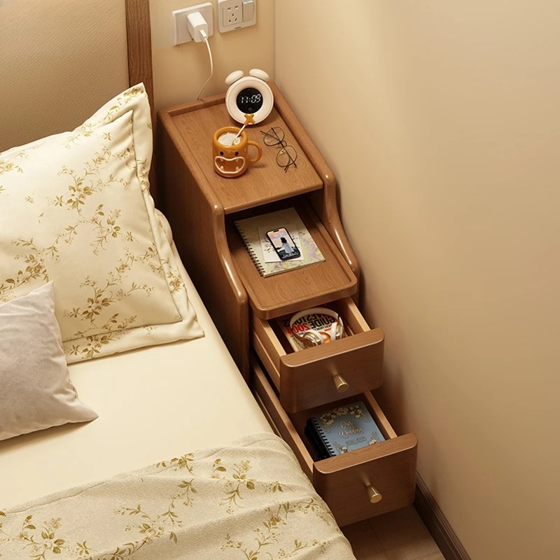 Bedside Cabinet Small Frame Household Bedroom Small Side Few Simple Bedside Storage Cabinet 20~ 30 Narrow Side Cabinet