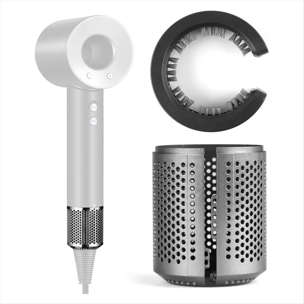 FZFZ مجفف الشعر غطاء مرشح استبدال ل HD01 HD03 HD08 HD15 مجفف الشعر الخارجي تصفية إصلاح أجزاء B #6