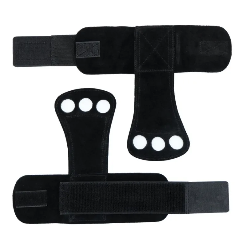 1 paar Gym Pull-up Grip Strap Hebe Strap Rindsleder Handschuhe Griffe Handgelenk Schutz Workout Crossfit Sport Handschuhe Palm schutz – Detail 8