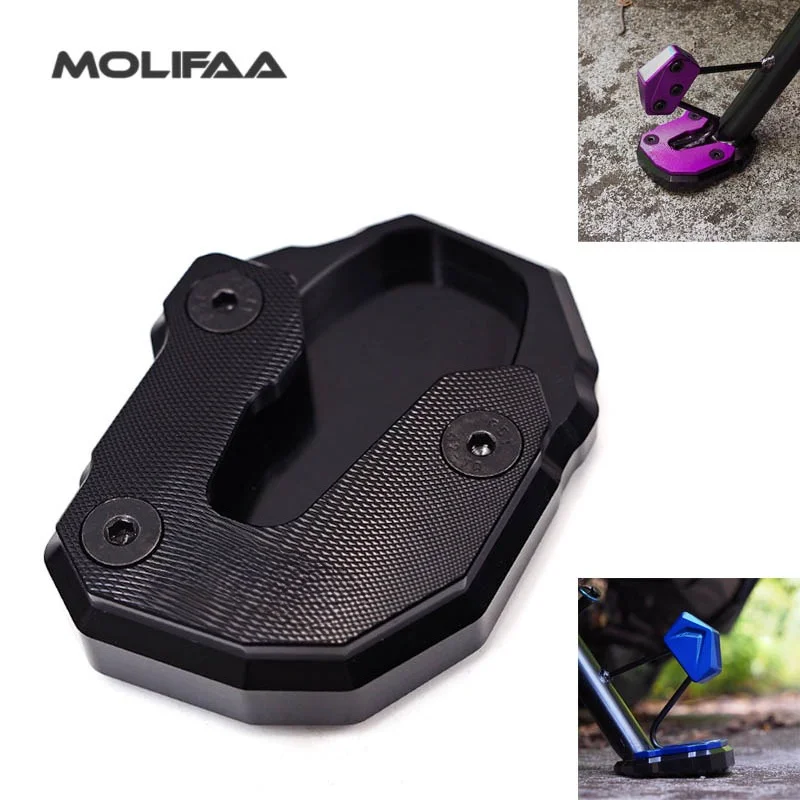 for SYM Husky ADV 150 Motorcycle CNC Aluminum Kickstand Side Support Enlarged Plate Enlarger Cover Foot Pad Accessories
