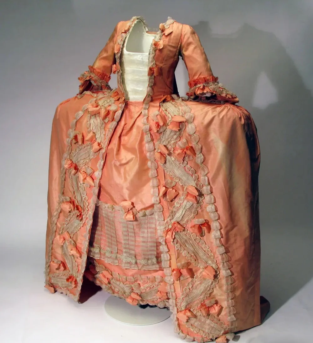 

1770s Robe a la francaise Reenactment Costume Queen Marie Antoinette Baroque Rococo Sack-back Dress Victorian Princess Ball Gown