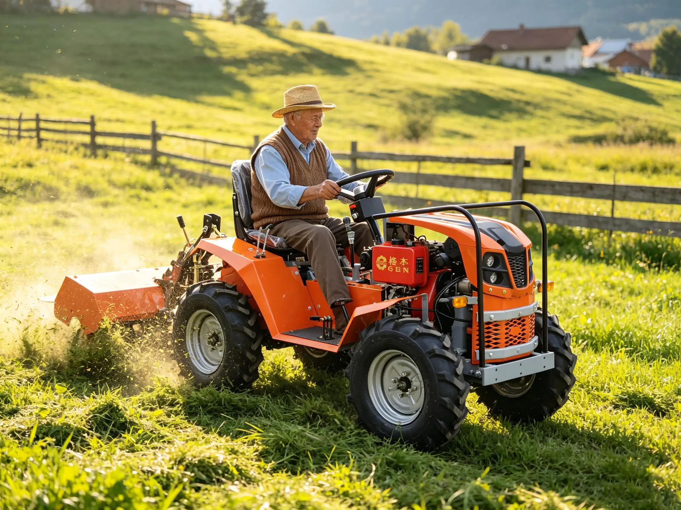 小型農業用ホイールトラクター、送料無料、ローダー、ロータリー - Mini Bulldozer Attachments のレビューと価格