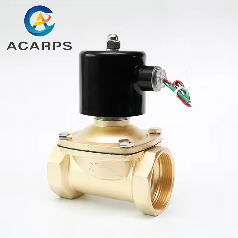 1/4 inch 2 Way Normally Closed Solenoid Valve 220V 12V 24V  Air Diesel Oil Brass Solenoid Valve