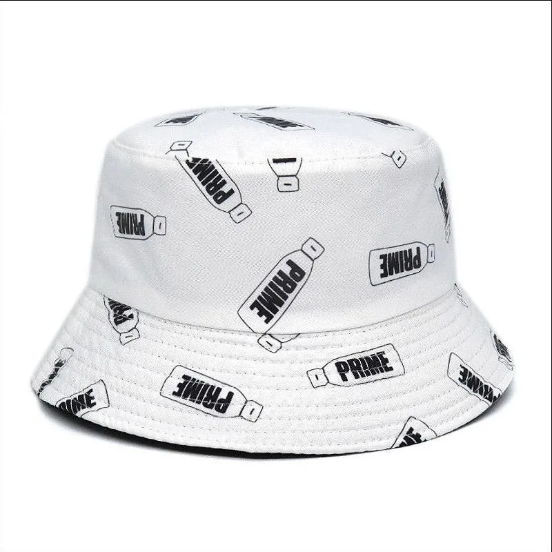 New Fashion Prime Bottle Bucket Hats For Men Outdoor Hip Hop Solid Fishing Hat Summer Casual Snapback Trucker Cap Male Female