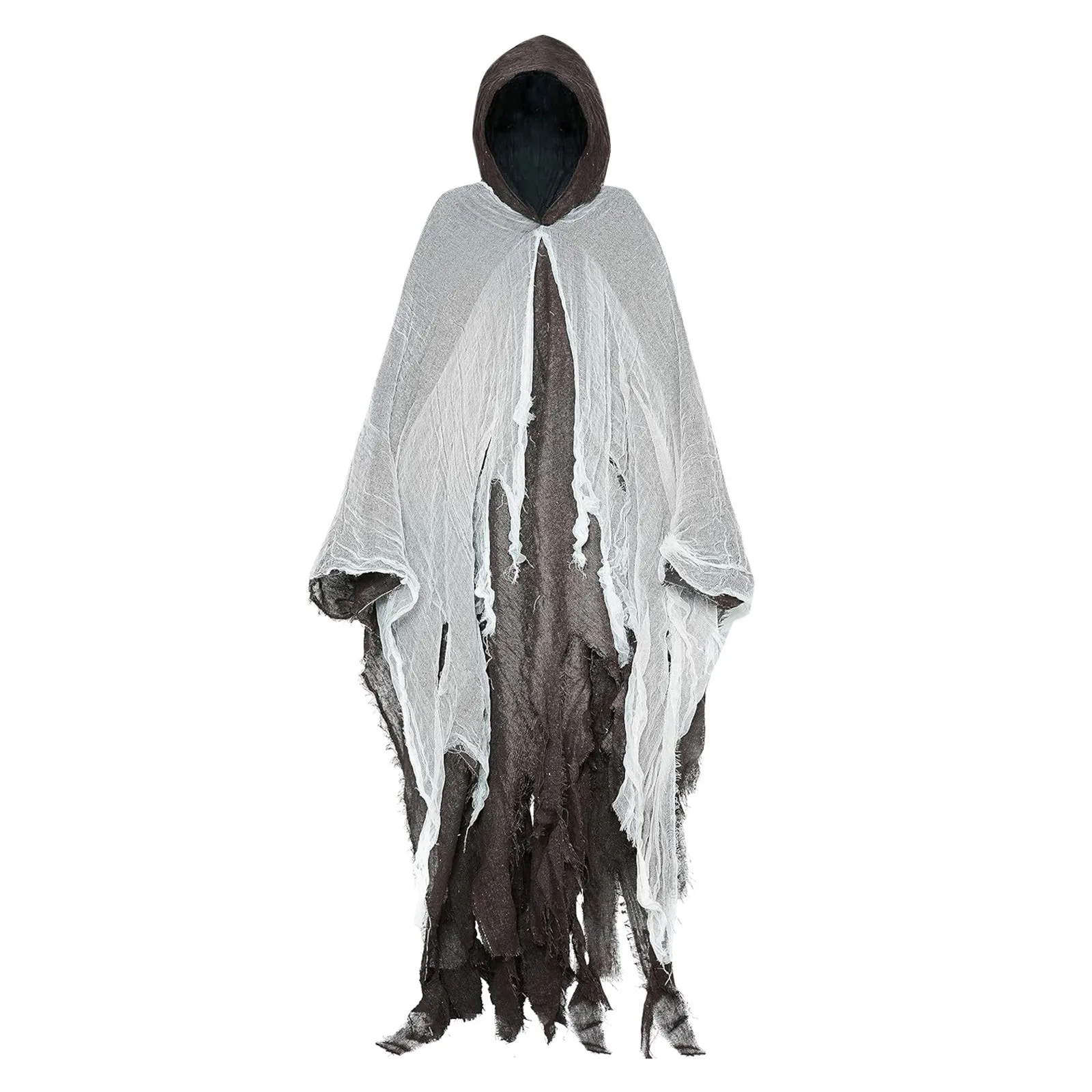 Halloween Adult Cloak Witch Cloak Grim Costume Costume Scary Prank Costume Props Sheer Cover up for Dresses Neck Scarf for Women