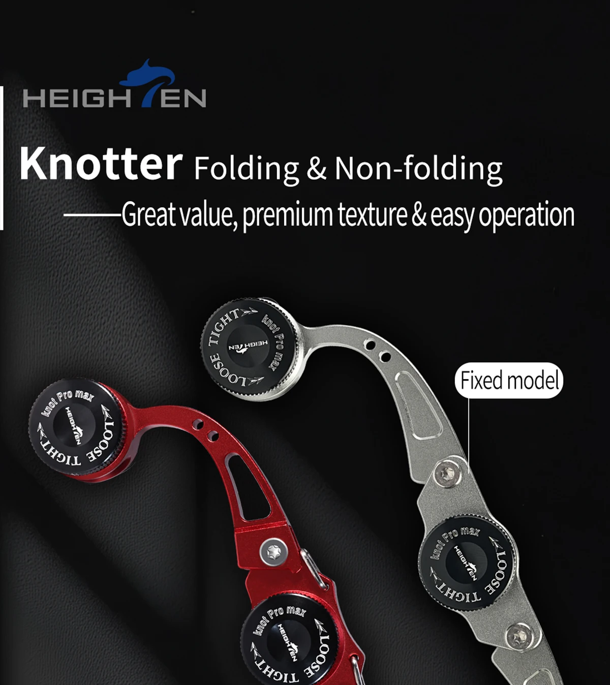 HEIGHTEN Angelschnur-Knotenmaschine GT FG PR Draht-Angelschnurwickler Schnurverbindungsgerät Zubehör – Detail 1