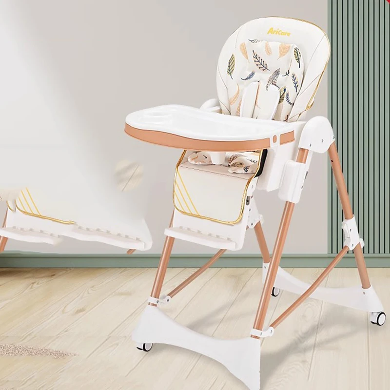 

Armchair Children'S Chair Wheels Foldable Child Plastic Dining Chair Knee Infant Table Cadeira Infantil Child Room Furniture