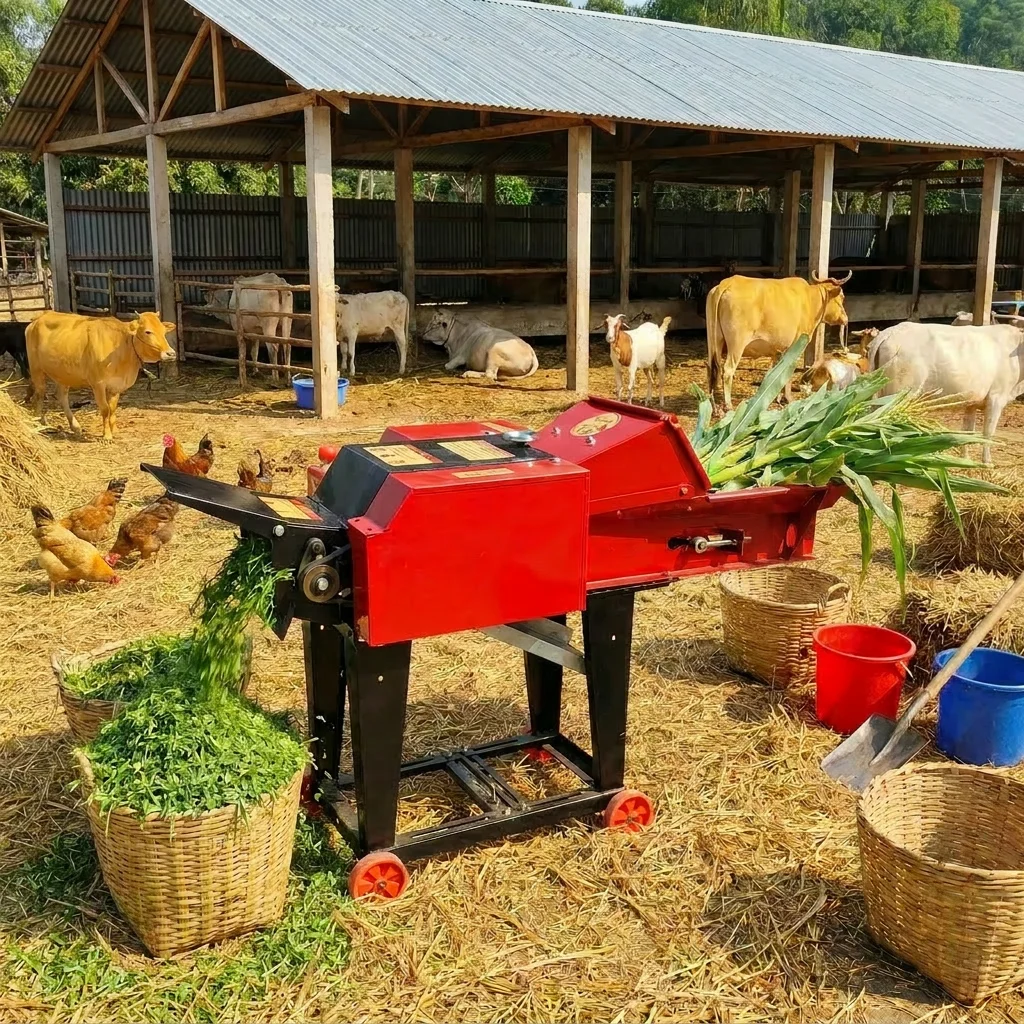 Diesel Chaff Cutter Machine Animal Feed Grass Chopper Forage Chopper Silage Chopper Straw Cutter Fodder Cutter 6 Ton 20hp