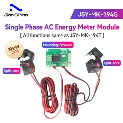 JSY-MK-194G AC 1P 20mA-100A modulo misuratore di energia di potenza bidirezionale con modulo TTL-RTU (tutte le funzioni come JSY-MK-194T)