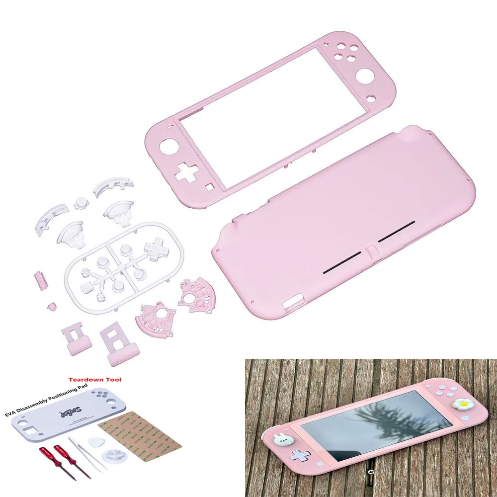 DIY Replacement Shell Transparent Case Cover for Nintendo Switch Lite NSL Console Game with Screen Protector Buttons Accessories - Image 3