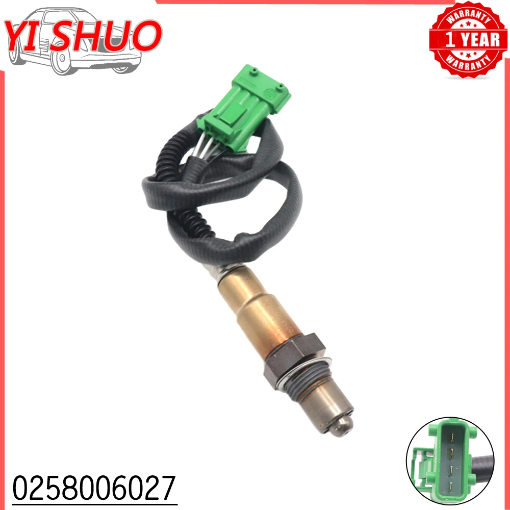 Car 0258006027 Air Fuel Ratio Lambda Oxygen O2 Sensor For CITROEN BERLINGO C2 C3 C4 C5 C6 C8 JUMPER Box SAXO XSARA Break Coup