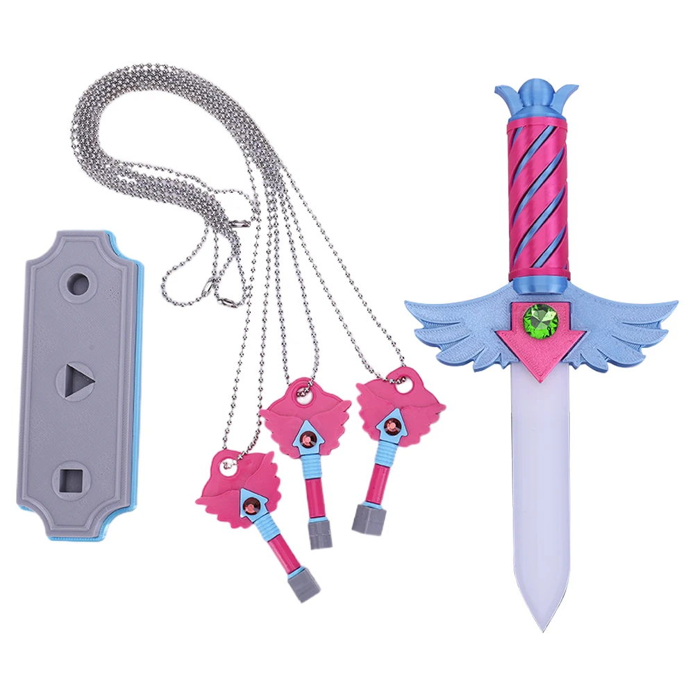 3D Printing Game Knife Props Korean Traditional Game Props Keychain Pendant Squid Necklace Keychain Pendant for Family Friends