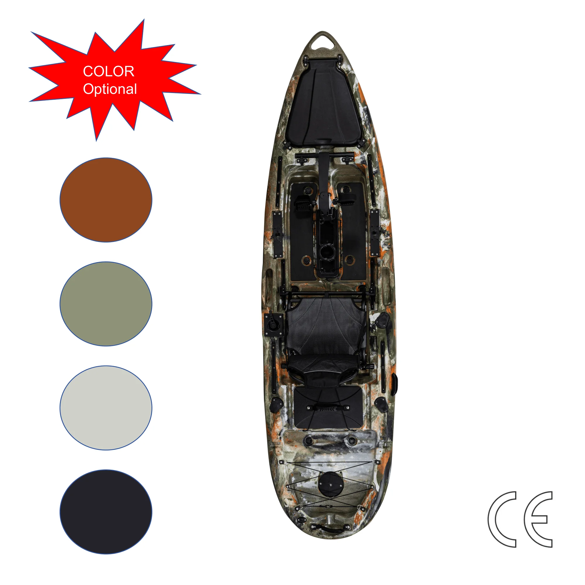 Mirage Propel 10HD Factory Wholesale 10ft 3.16M Propeller Pedal Drive Fishing Kayak Pedal Boats For Ocean Fishing Kayaking Boat