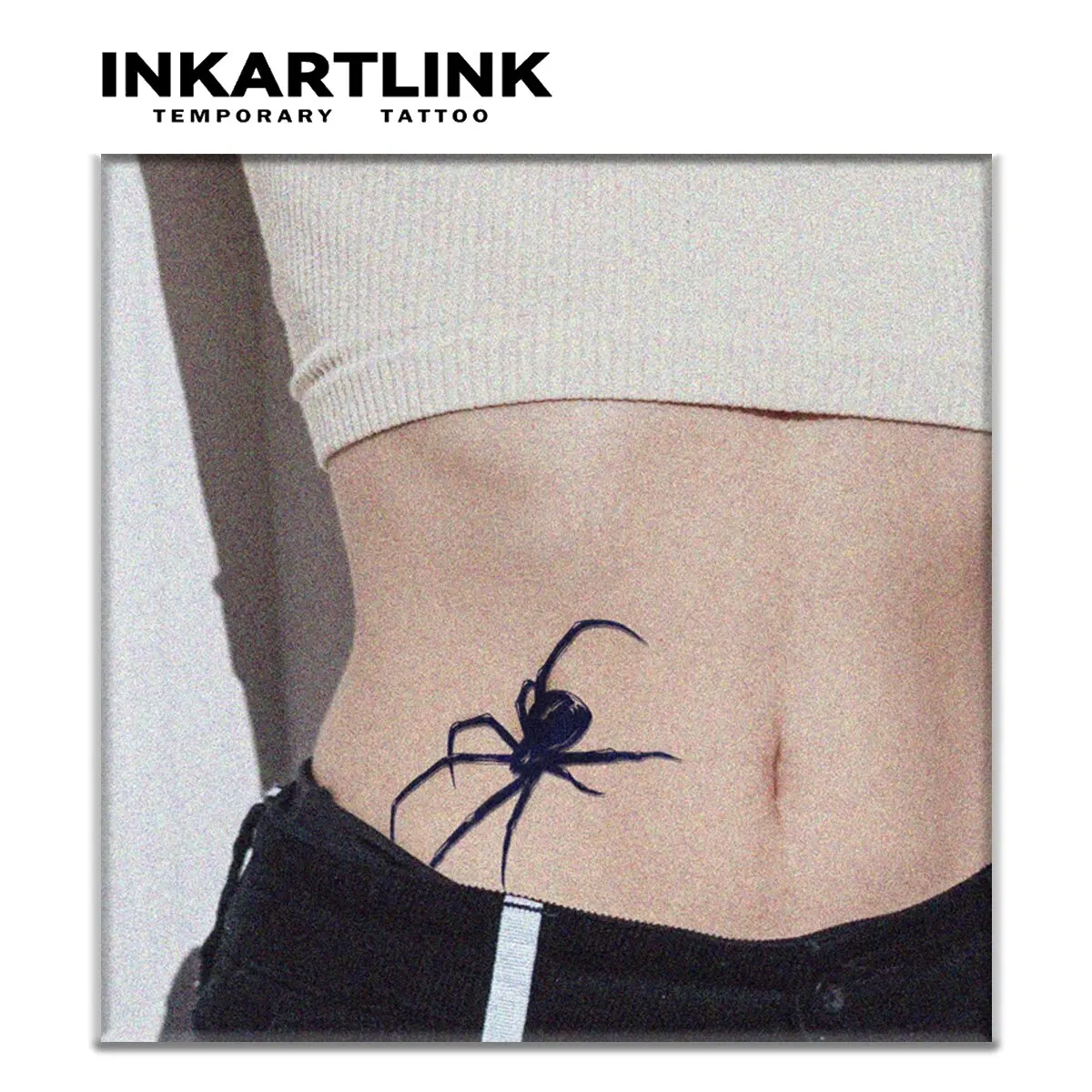 Spider Temporary Tattoo,Lasts To 15 Days New Technology Magic Waterproof Semi Permanent Sticker.