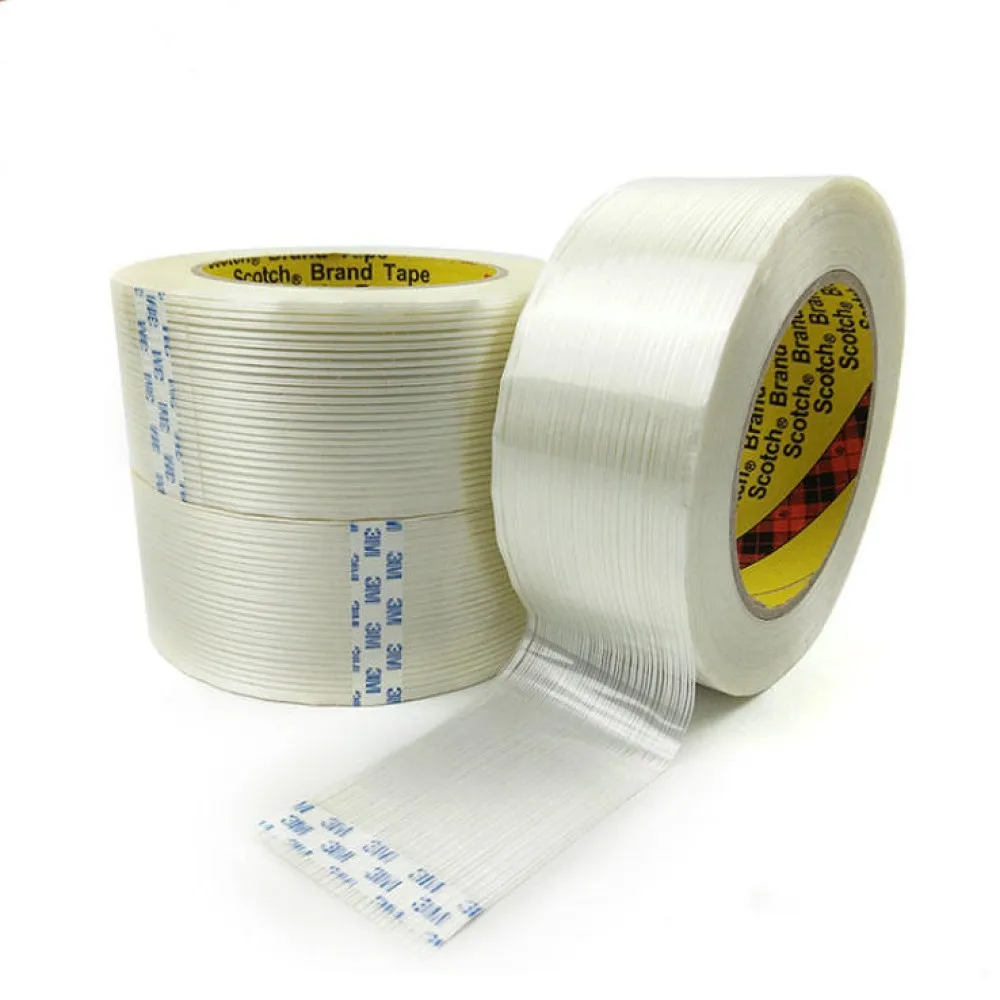 3M 8934 Clean Removal Glass Filament Reinforced strapping tape ,1''X60YD/roll (2rolls per pack)