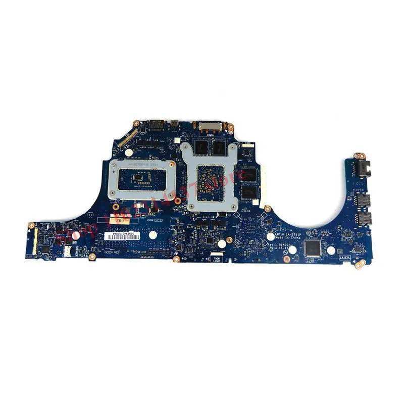 Pour DELL 15 R1 17 Inter CN-0JM7P2 0JM7shrimp JM7shrimp Avec SR1PX I7-4710HQ CPU AAP10 LA-B751P Ordinateur Portable Carte Mère 100% Entièrement Testé Bon