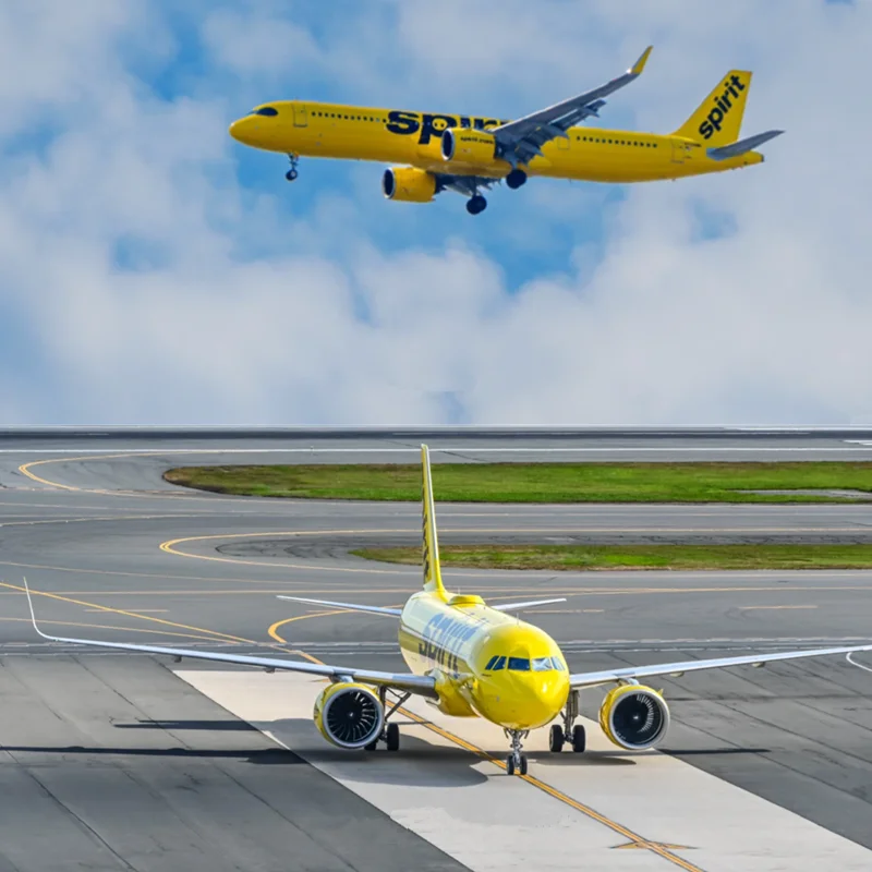 

2025Новый 1/80 американский самолет A320NEO Spirit Airlines, модель игрушки, свет с шасси, литой под давлением самолет, коллекция, подарки