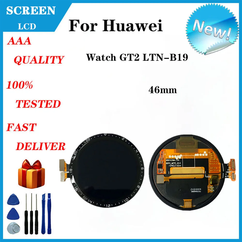 For Huawei Watch GT2 LTN-B19 46mm LCD Screen Display Smart Watch Accessories Replacement And Repair Parts