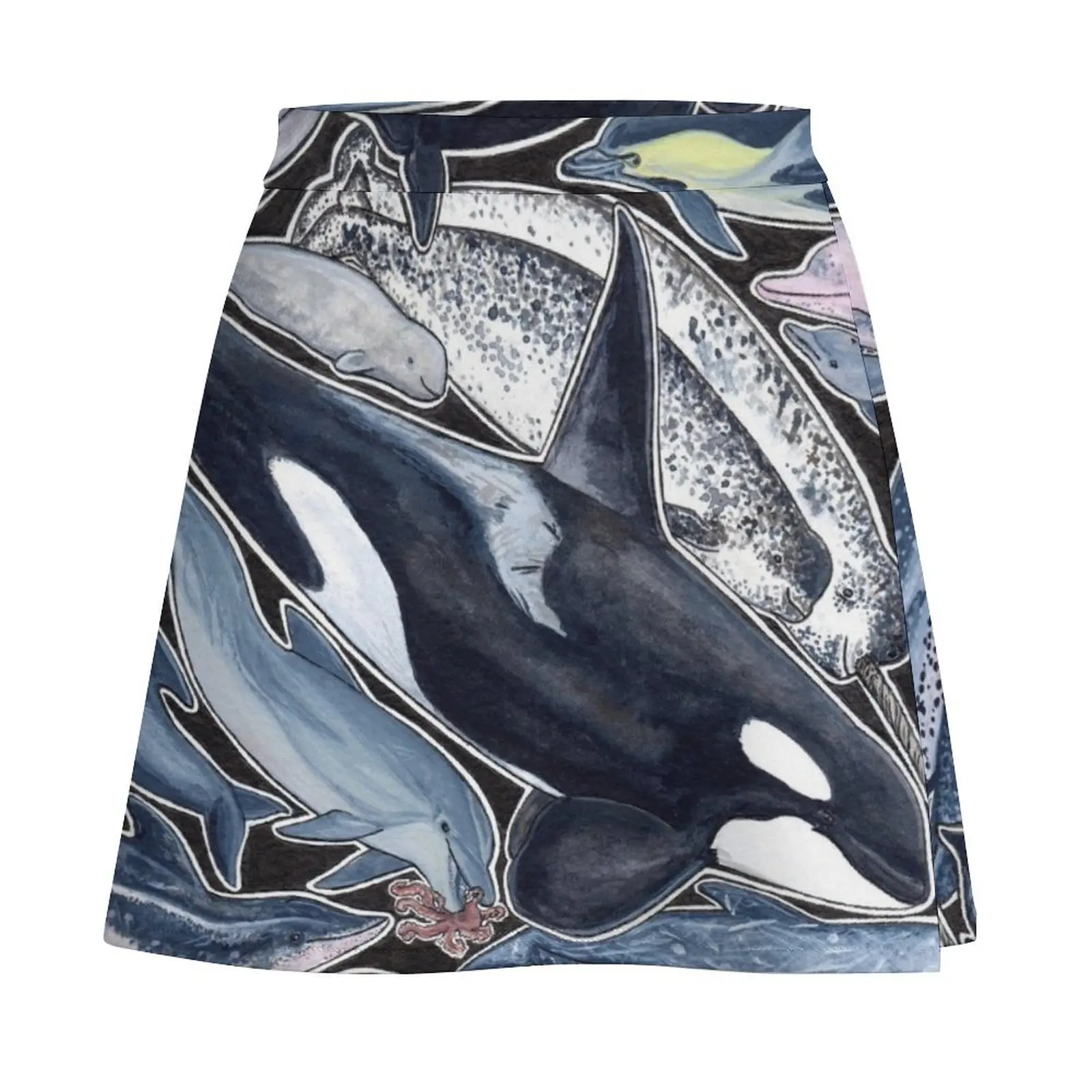 Dolphins, orcas, belugas, narwhals, and cie Mini Skirt Women's skirts skirts summer 2025 woman