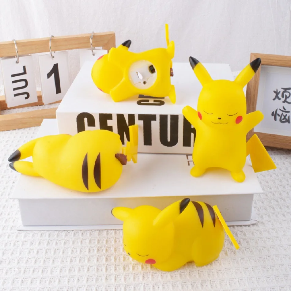 Cartoon Figuur Gengar Pikachu Nachtlampje Leuke Anime Zacht Licht Slaapkamer Nachtkastje LED Licht Kamer Decoratie Kid Kerst Speelgoed Cadeau
