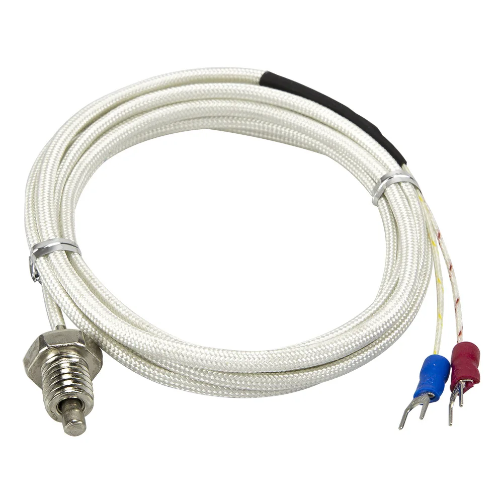 FTARB01 K tipo E M6 M8 M10 bullone testa 2m in fibra di vetro intrecciata cabel vite termocoppia sensore di temperatura