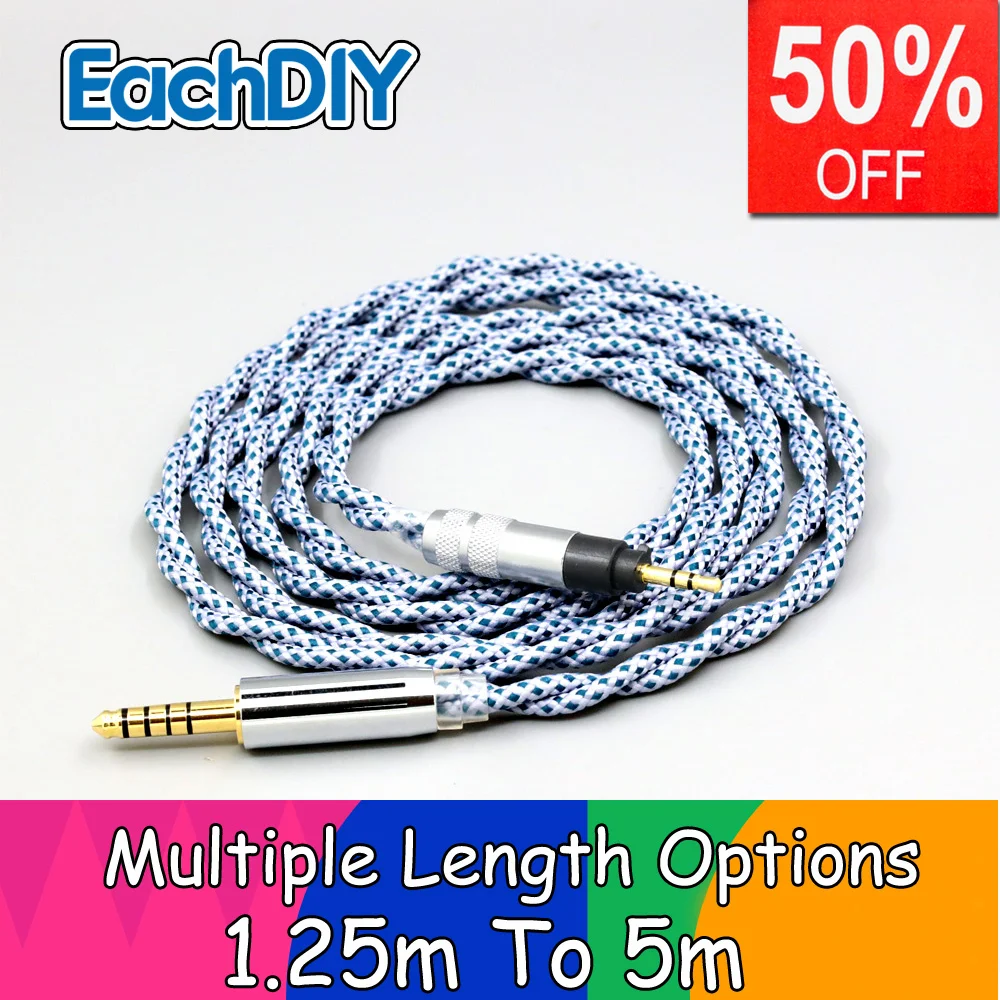 

99% Pure Silver Graphene Mix OCC Shielding Earphone Cable For Sennheiser Urbanite XL Ear On Over Headphone LN008672