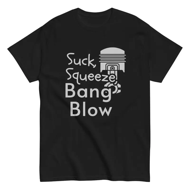 Funny Mechanic Men'S T Shirt Piston Engine Combustion For