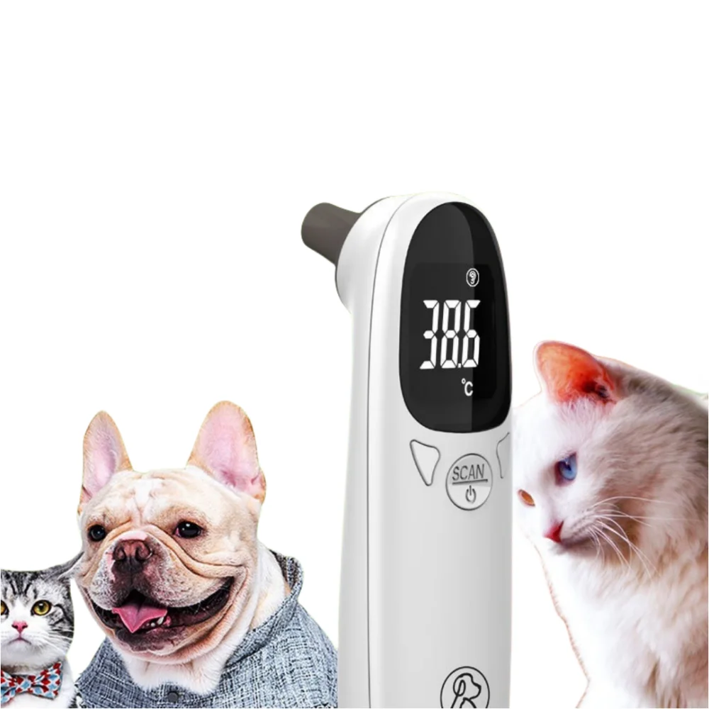 Termômetro infravermelho de ouvido para animais de estimação, Medição de animais médicos, Sem contato, Equipamento veterinário doméstico,