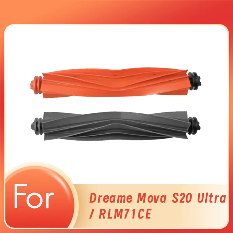 B47B-2 Pcs Main Brush For Dreame Mova S20 Ultra / RLM71CE Sweeping Machine Accessories Enhanced Cleaning Efficiency