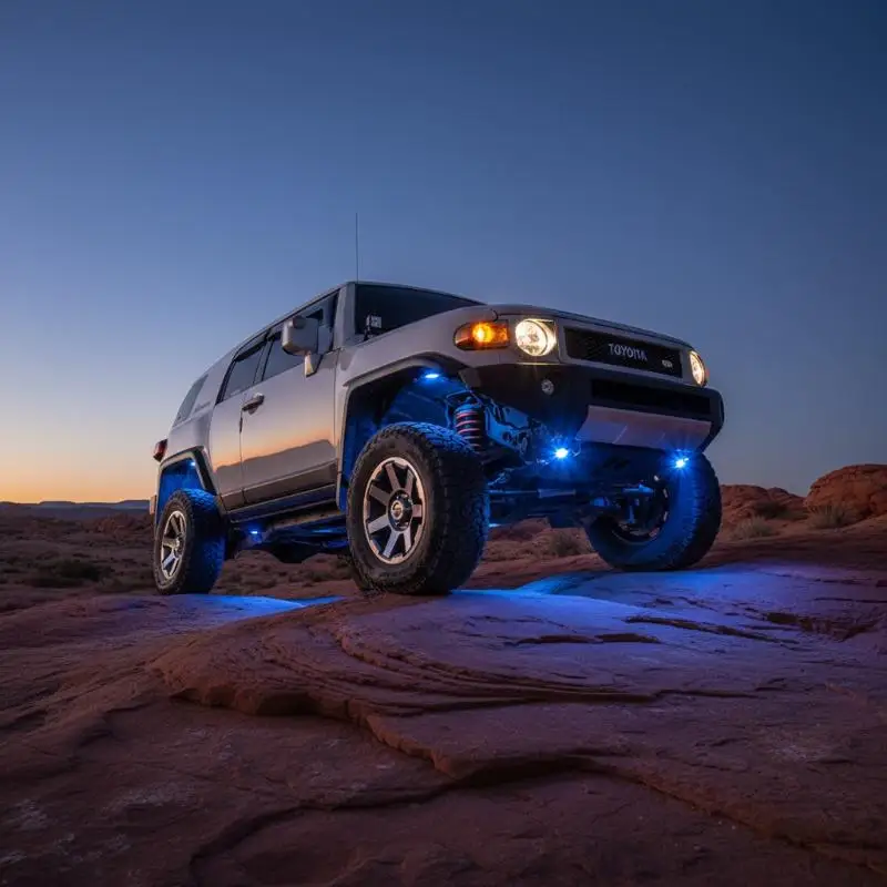 

Водонепроницаемый светодиодный RGB-комплект неоновых фонарей для внедорожников и грузовиков, для подсветки днища и создания атмосферного освещения снаружи автомобиля