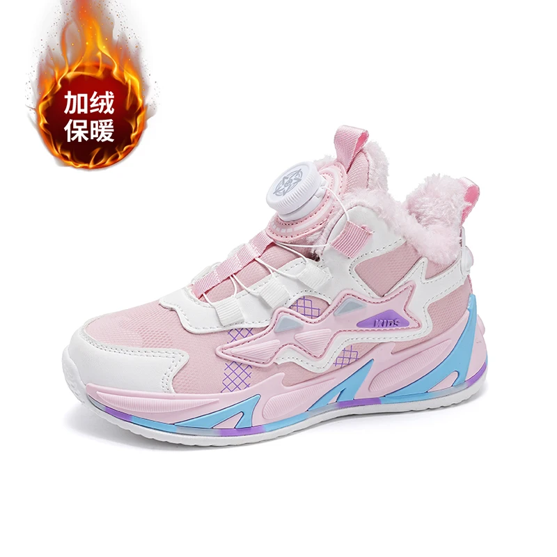 

Зимняя детская хлопковая обувь, модные детские зимние ботинки 2025 года, зимние теплые повседневные кроссовки, детские повседневные кроссовки для мальчиков