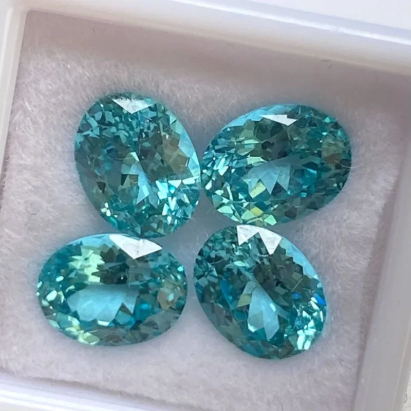 

Ruihe High Quality Oval Lab Grown Paraiba Loose Stone Round Precious Gemtones for Jewelry Making