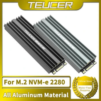 TEUCER M2 SSD Dissipatore di calore NVME 2280 Unità disco a stato solido Radiatore di raffreddamento Pad di raffreddamento per PC desktop M.2 NVME PS5 Dissipatore di calore