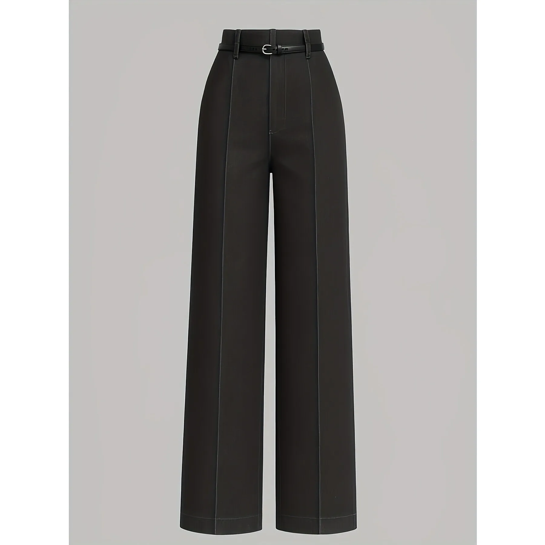 

High Waist Pleated Trousers Women's Elegant Folded Long Pants Spring 2026 Neutral High Waist Style Other Fabric Fashion