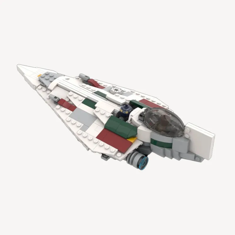 

NEW 338PCS MOC Building block shuttle spaceship T-6 Birthday gift for children Frigate series Starfighters Bundle