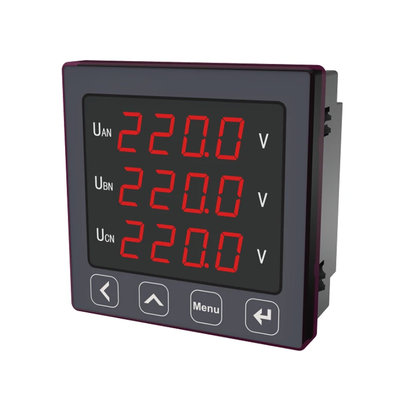 LNF26E LED display three phase panel mounted voltage meter