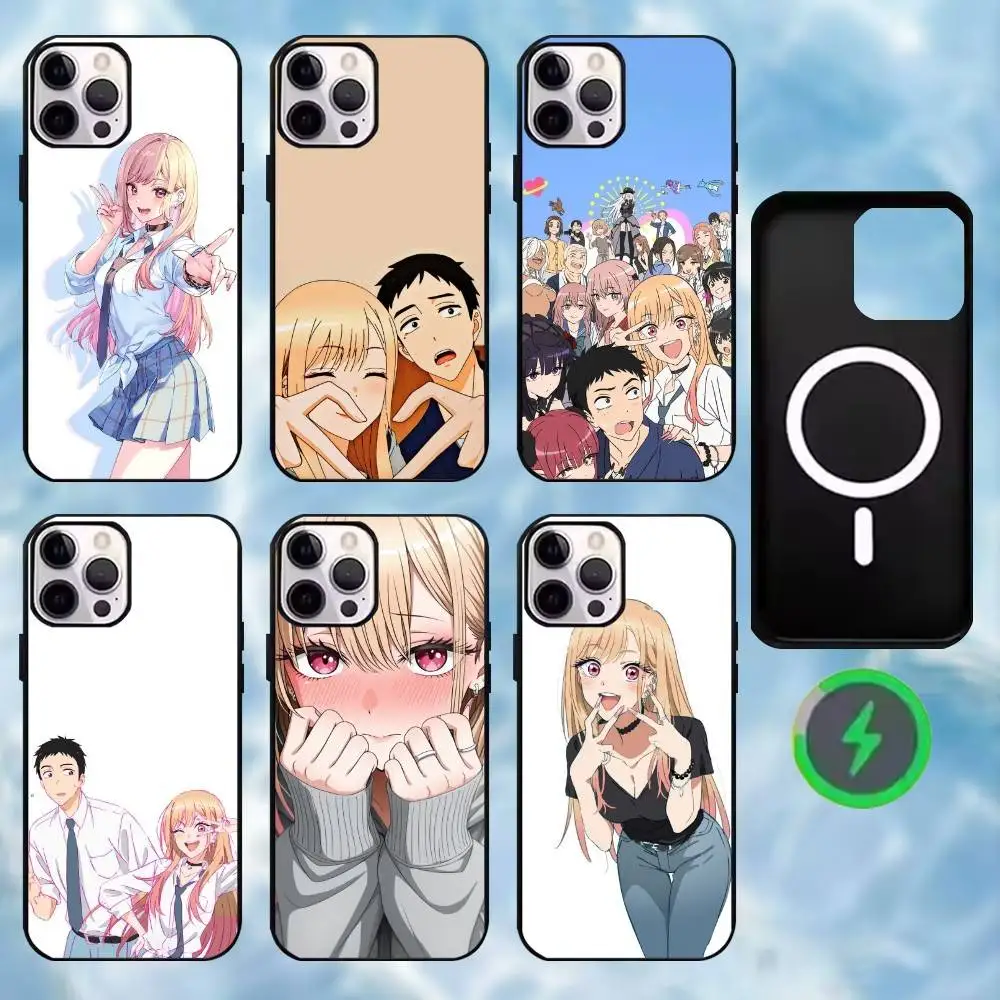 

M-My Dress-Up Darling Phone Case For iPhone17,16,15,14,13,12,11 Plus,Pro Max Magnetic For Magsafe Wireless Charging