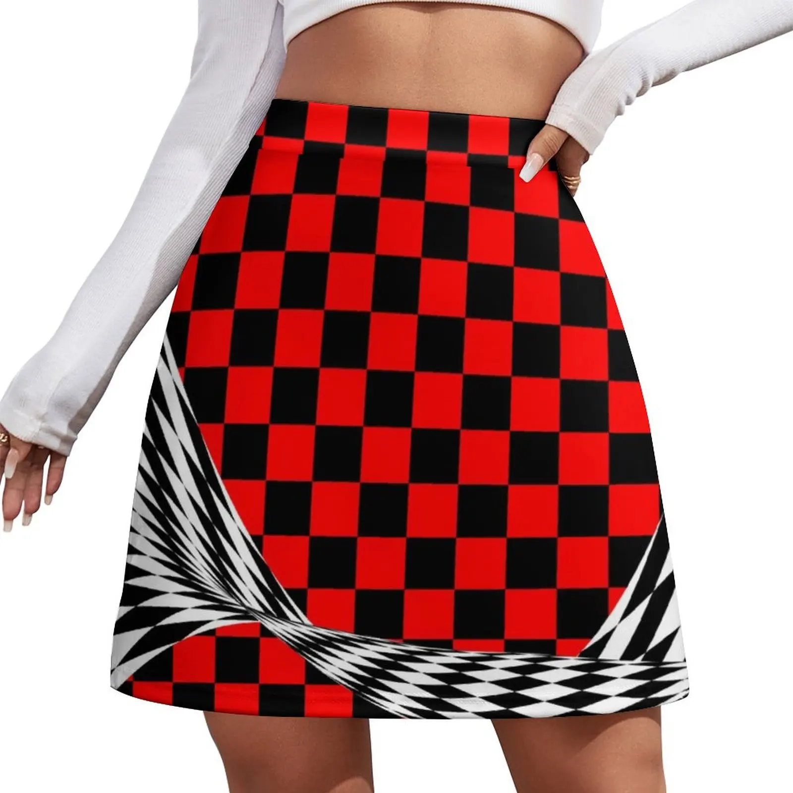 

black red white Mini Skirt korean style skirt Summer dress women's skirts trend 2026