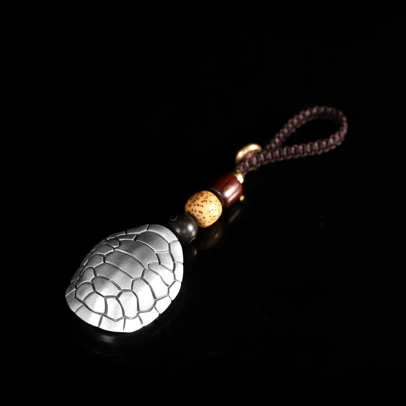 Stylish Men Tortoise‑Shell Design Key Charm, Casual Trendy Bag Hanging Pendant, Versatile Accessory for Daily Use