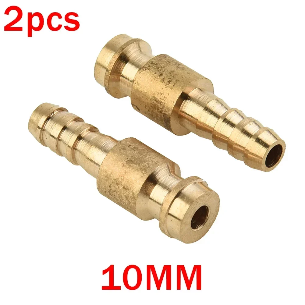 2pcs 6mm/8mm/10mm Gas Water Male Adapter Quick Connector For TIG Welding Torch Intake Metal Connectors Tips TIG Welding Parts