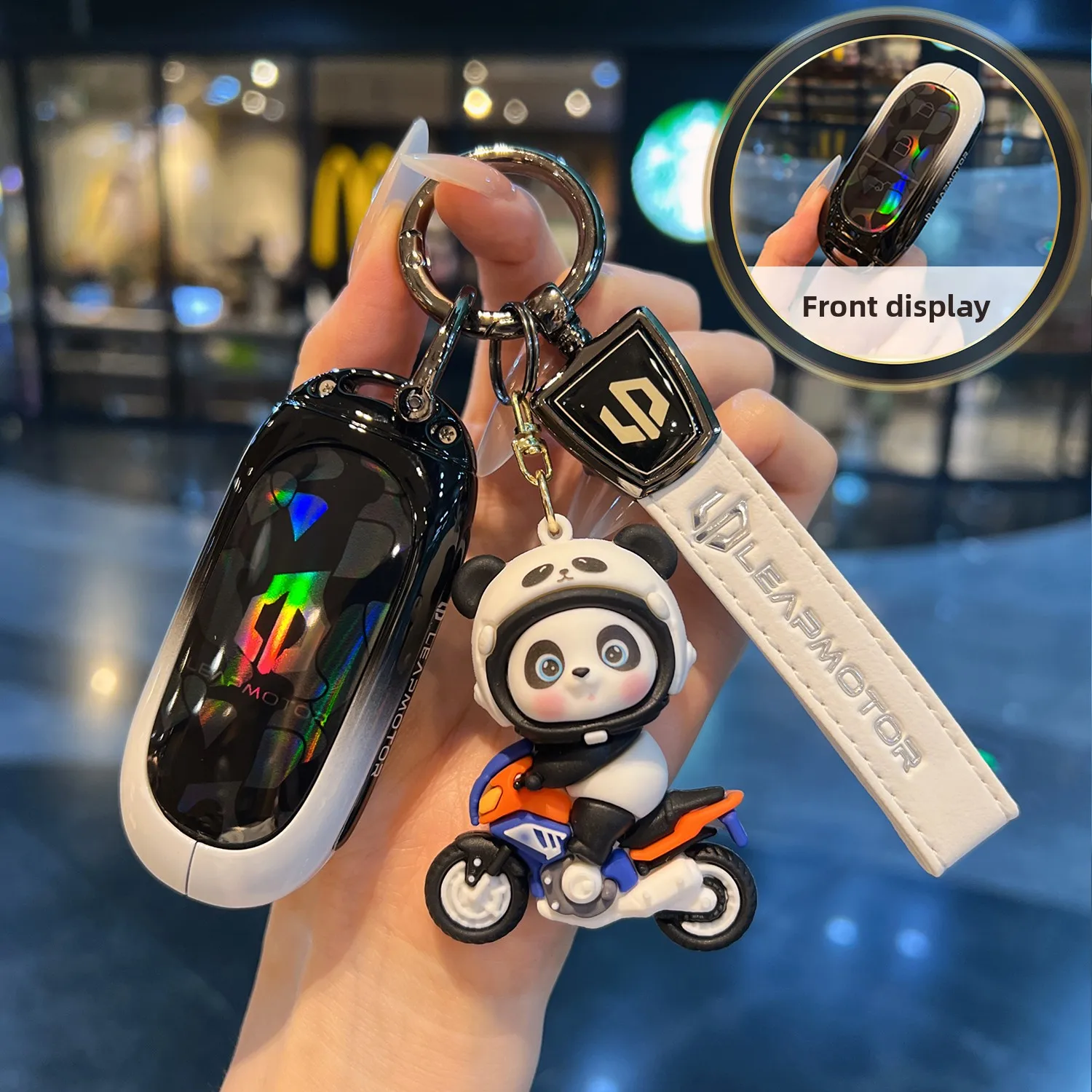 

Car Key Case Bag For Leapmotor C10 T03 C11 C01 2024 2025 Keychain Protective Cover Smart Remote Key Protection Shell